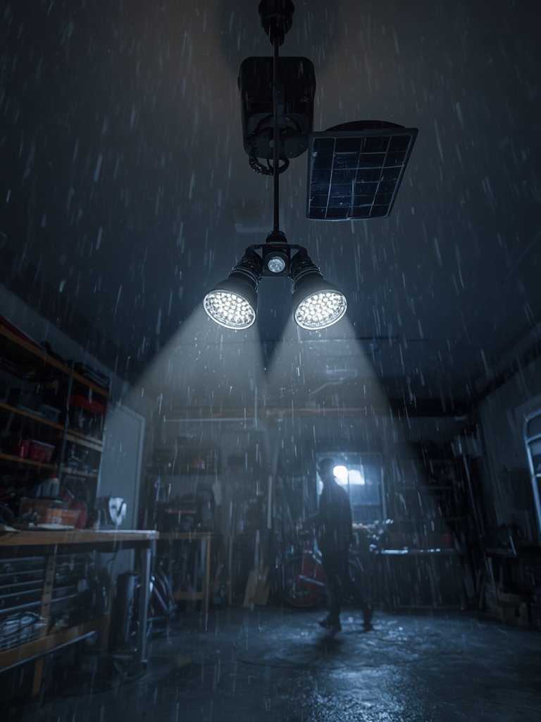 solar pendant in action