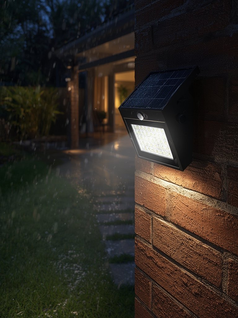 solar lights in action