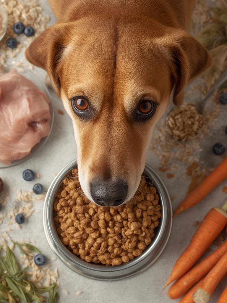 Should You Choose Blue Buffalo Chicken & Rice Dog Food for Muscle Support? 2 chicken rice in action