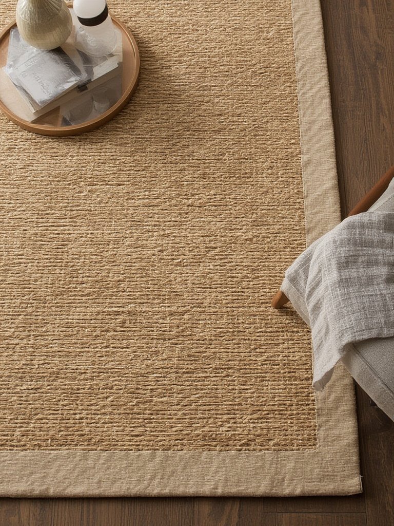 seagrass rug in action