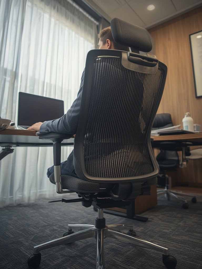 ergonomic chair in action
