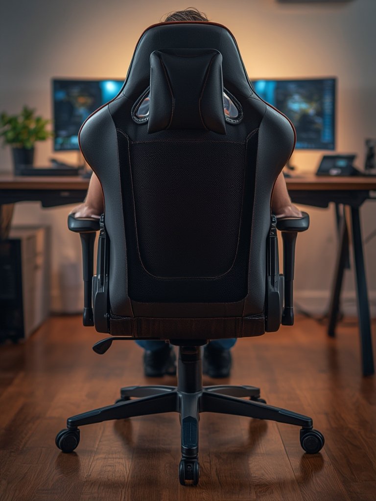 gaming chair in action