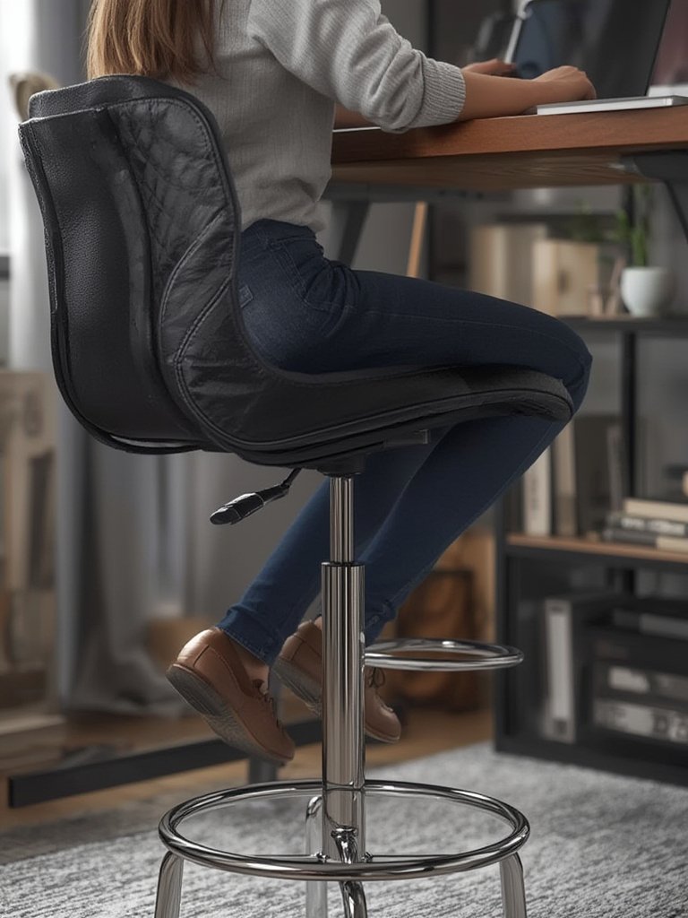 drafting stool in action