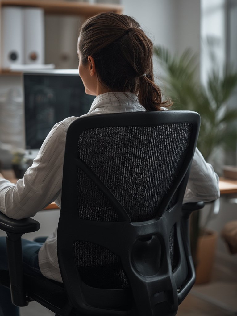 ergonomic chair in action