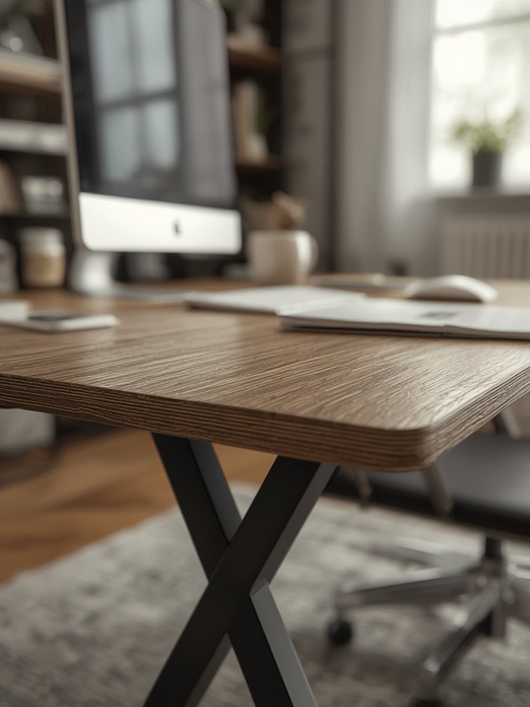 computer desk in action