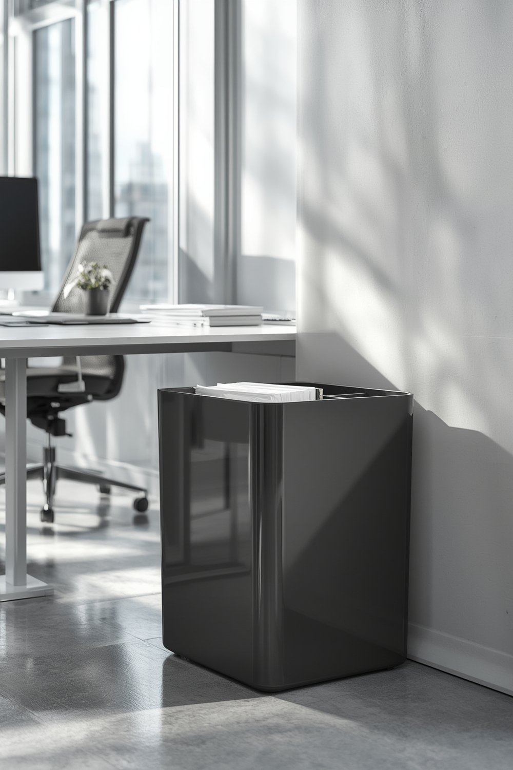 office wastebasket product view