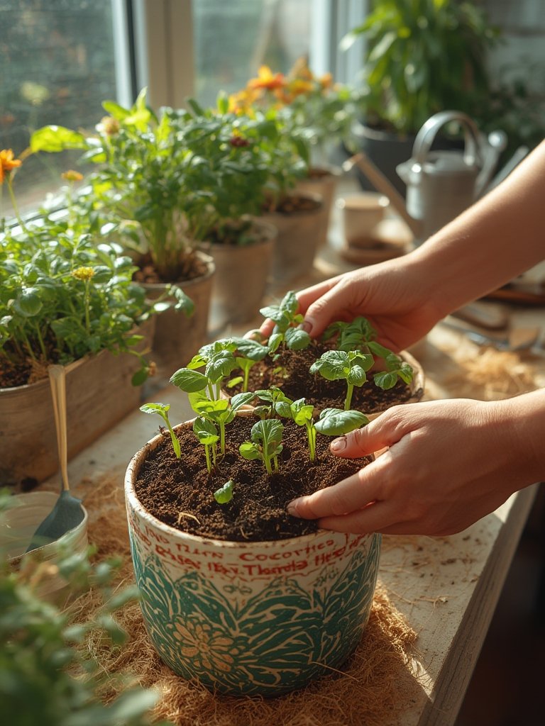coconut coir in action