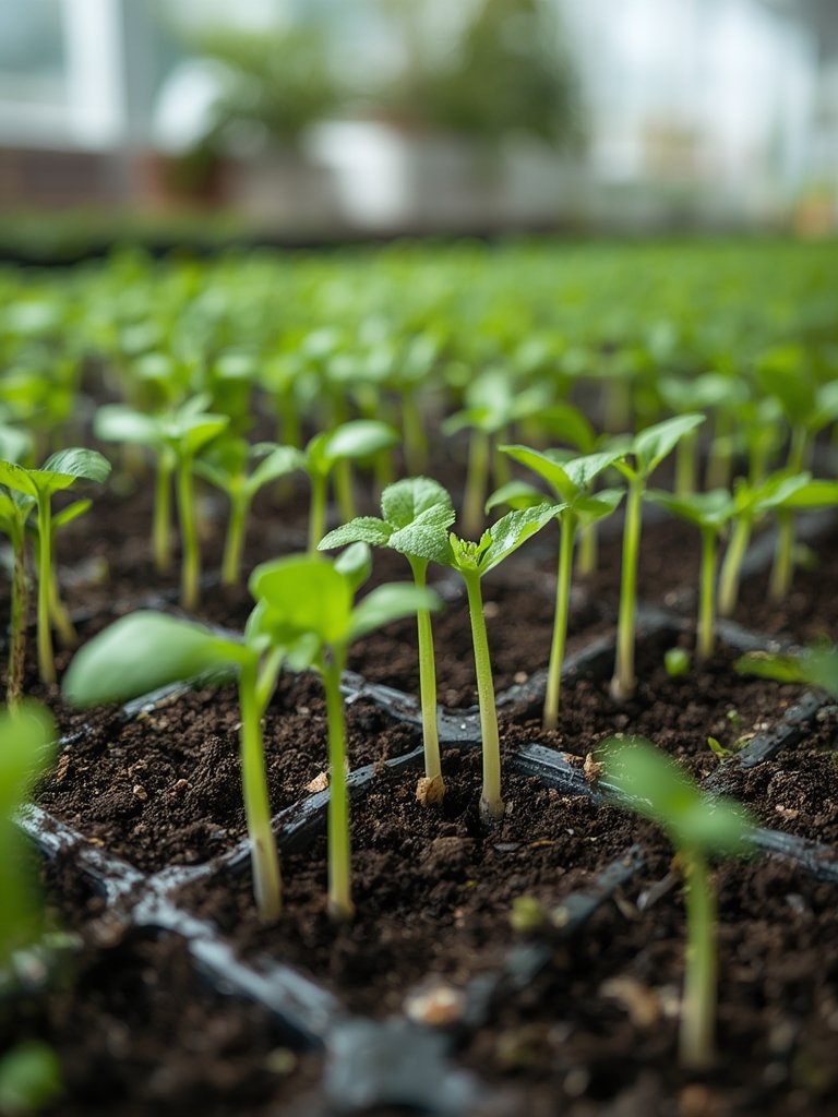 seedling mix in action