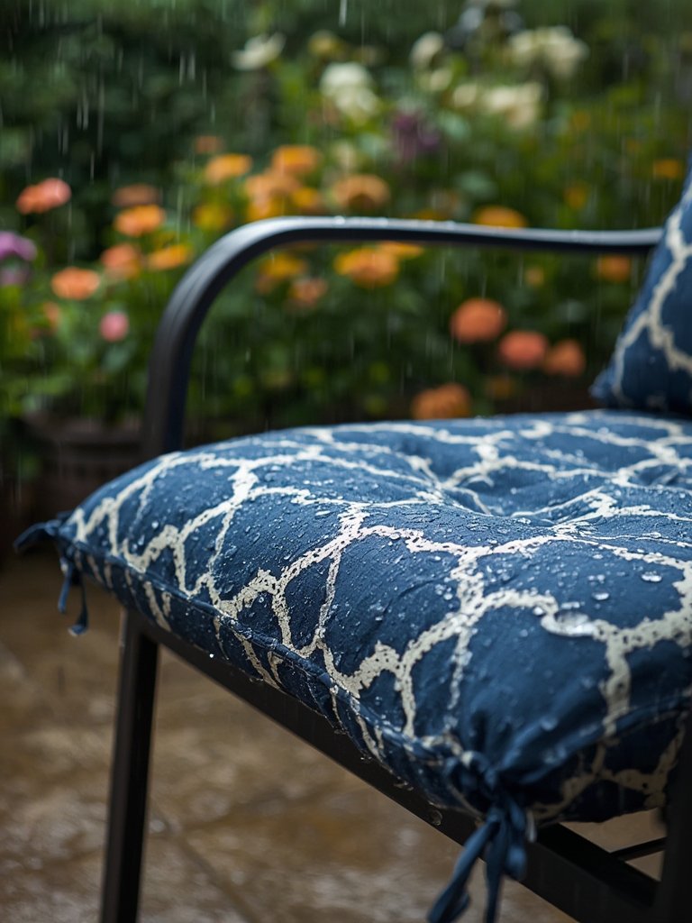 patio cushions in action