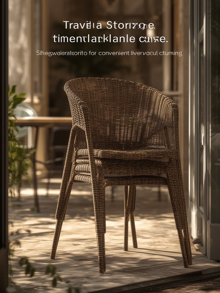 rattan chairs in action