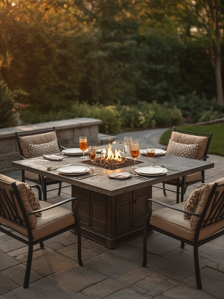 propane firepit in action