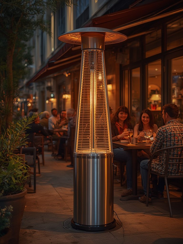 Patio Heater in action