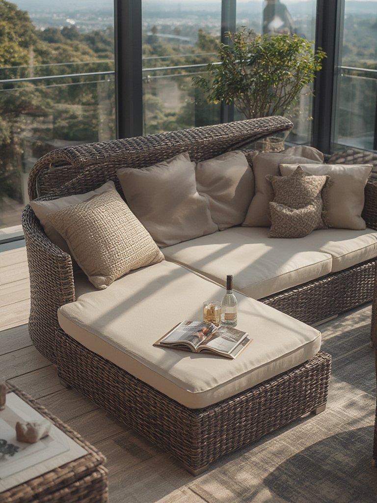 patio daybed in action