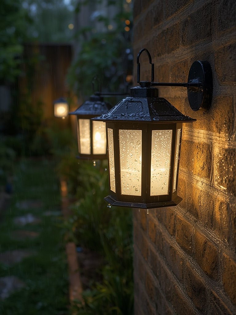 solar lanterns in action