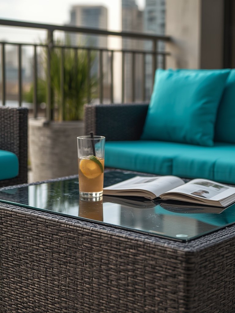 patio conversation in action