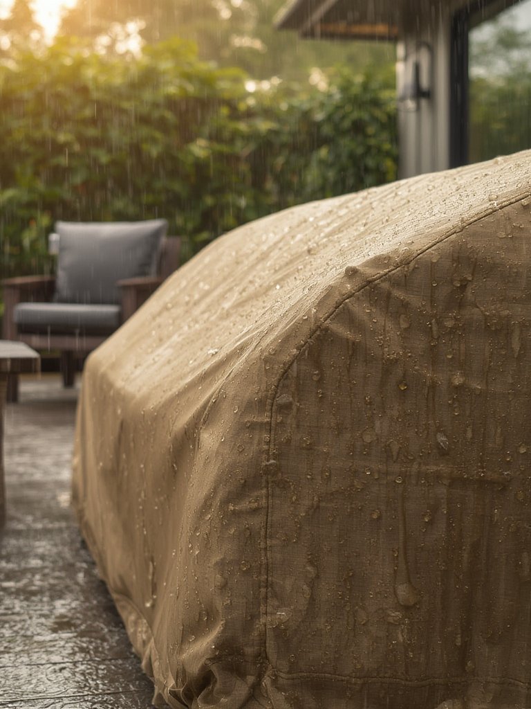 loveseat cover in action