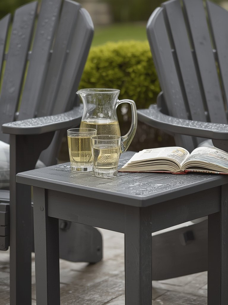 outdoor table in action