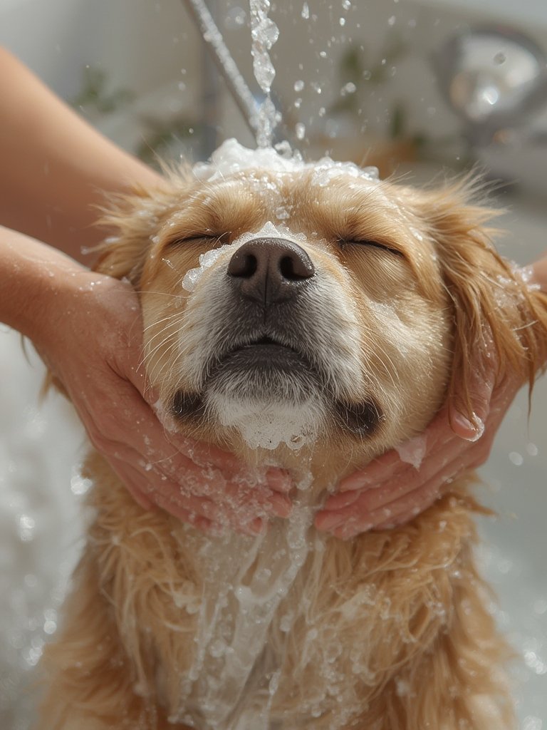 Arm & Hammer for Pets 5-in-1 Dog Shampoo: Does It Really Help With Odor & Sensitive Skin? 2 dog shampoo in action