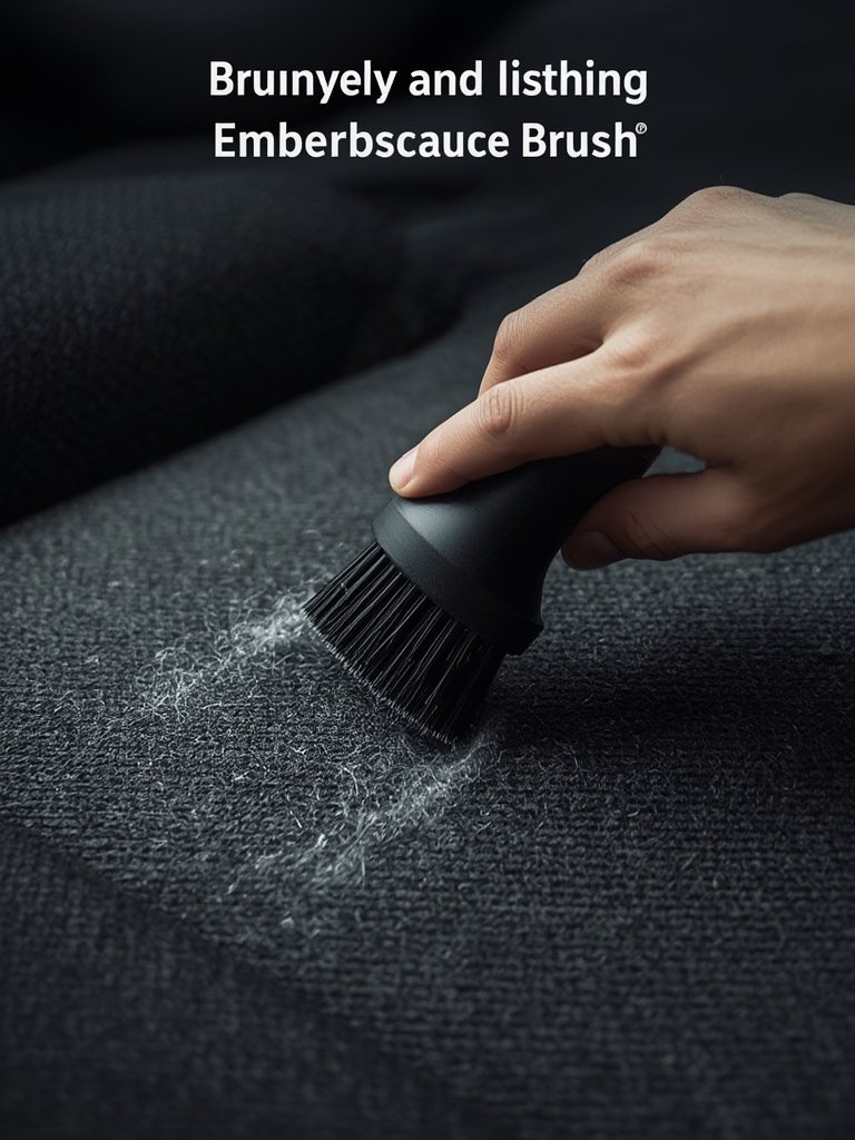 Should You Get the Chemical Guys Pet Brush for Removing Hair from Car Upholstery? 2 pet brush in action