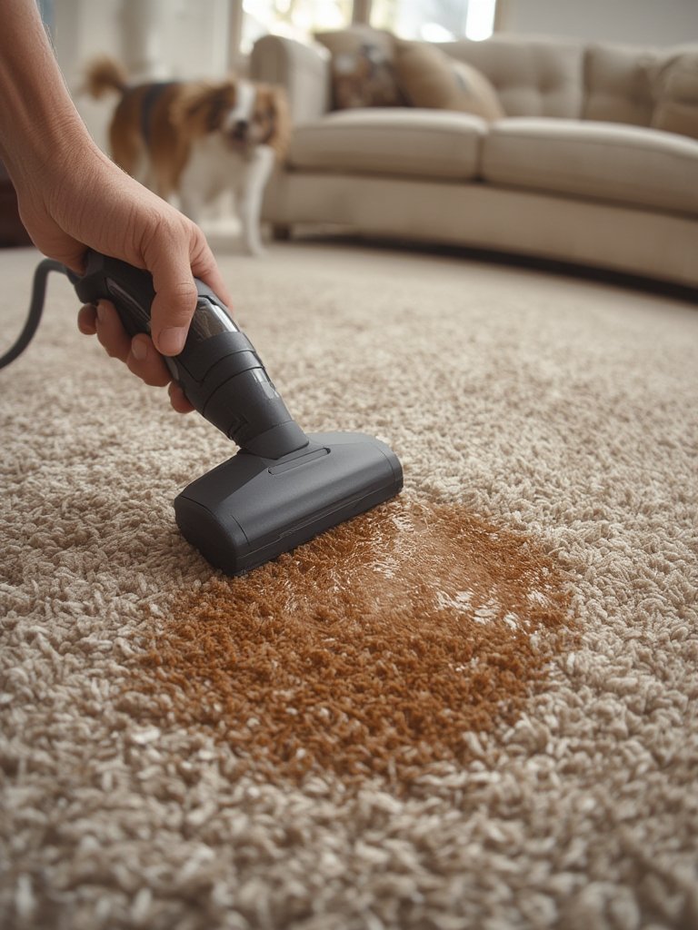 BISSELL Little Green Max Pet SmartMix Review 2026: Portable Carpet Cleaner for Stains, Upholstery & Cars 2 carpet cleaner in action