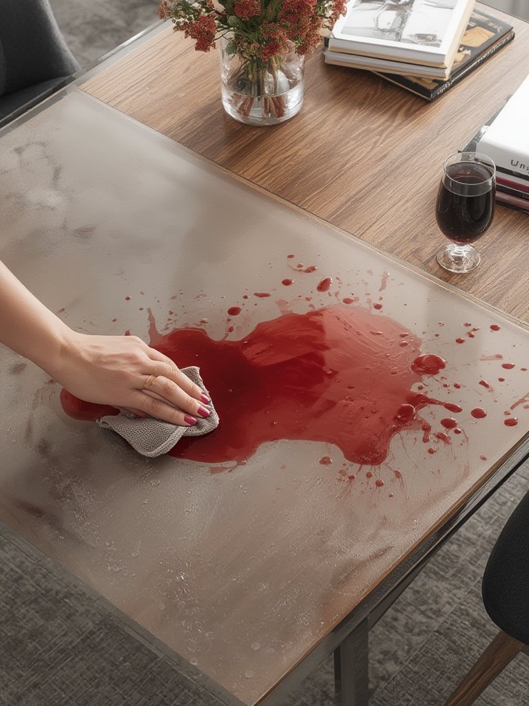 Table Protector: 7 Ultimate Steps For Amazing Desk Protection 2026 2 table protector in action