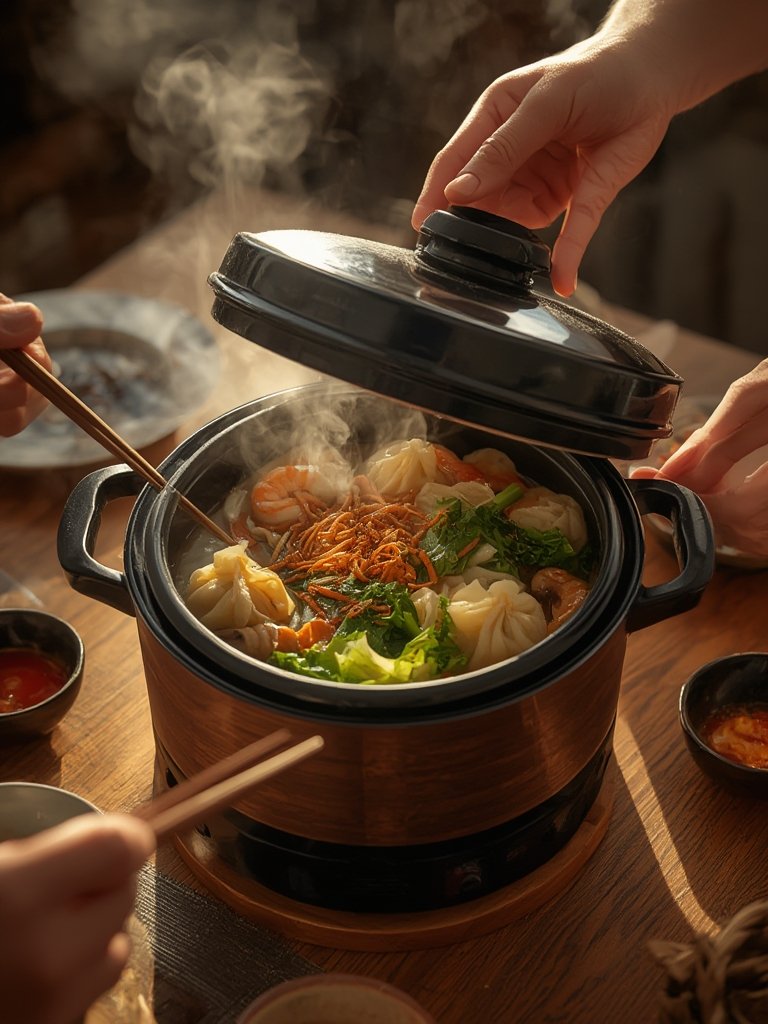 electric hotpot in action