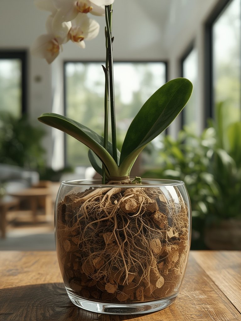 orchid bark in action