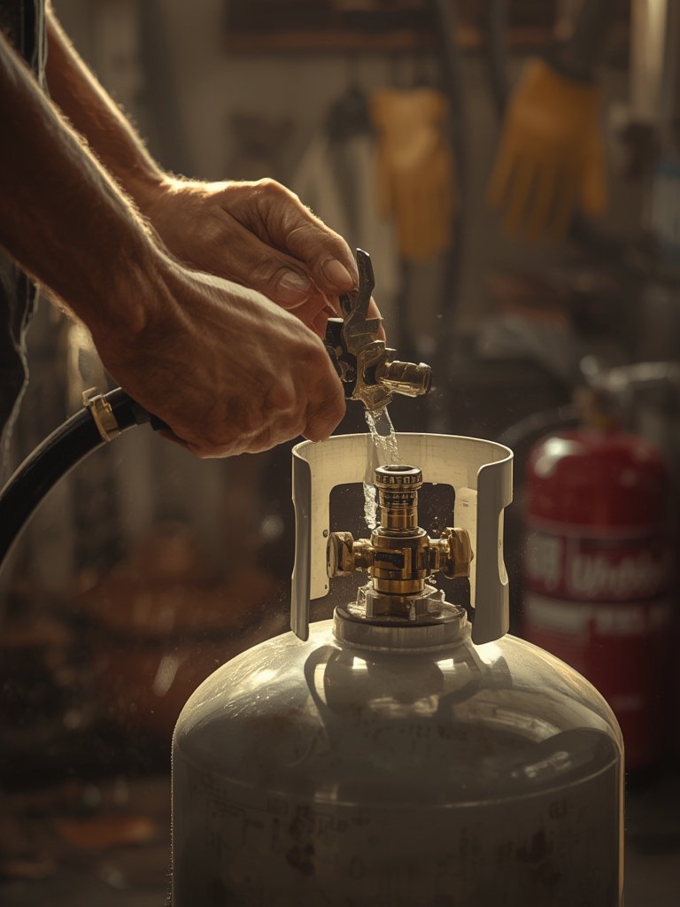 refillable propane in action