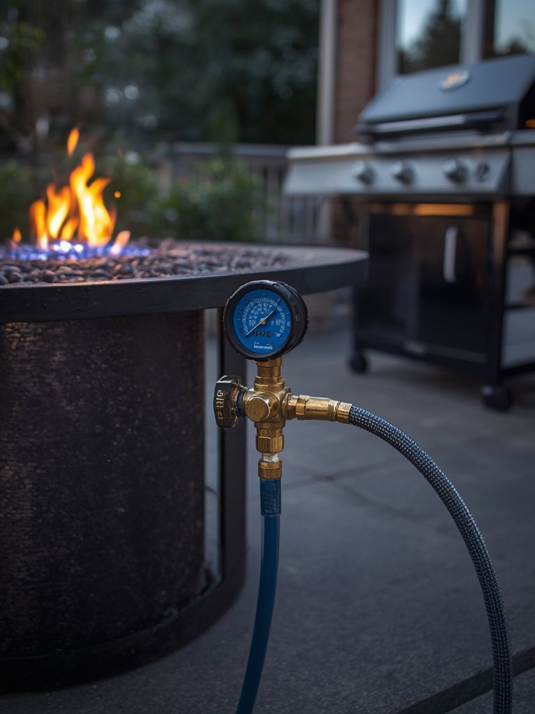 propane regulator in action