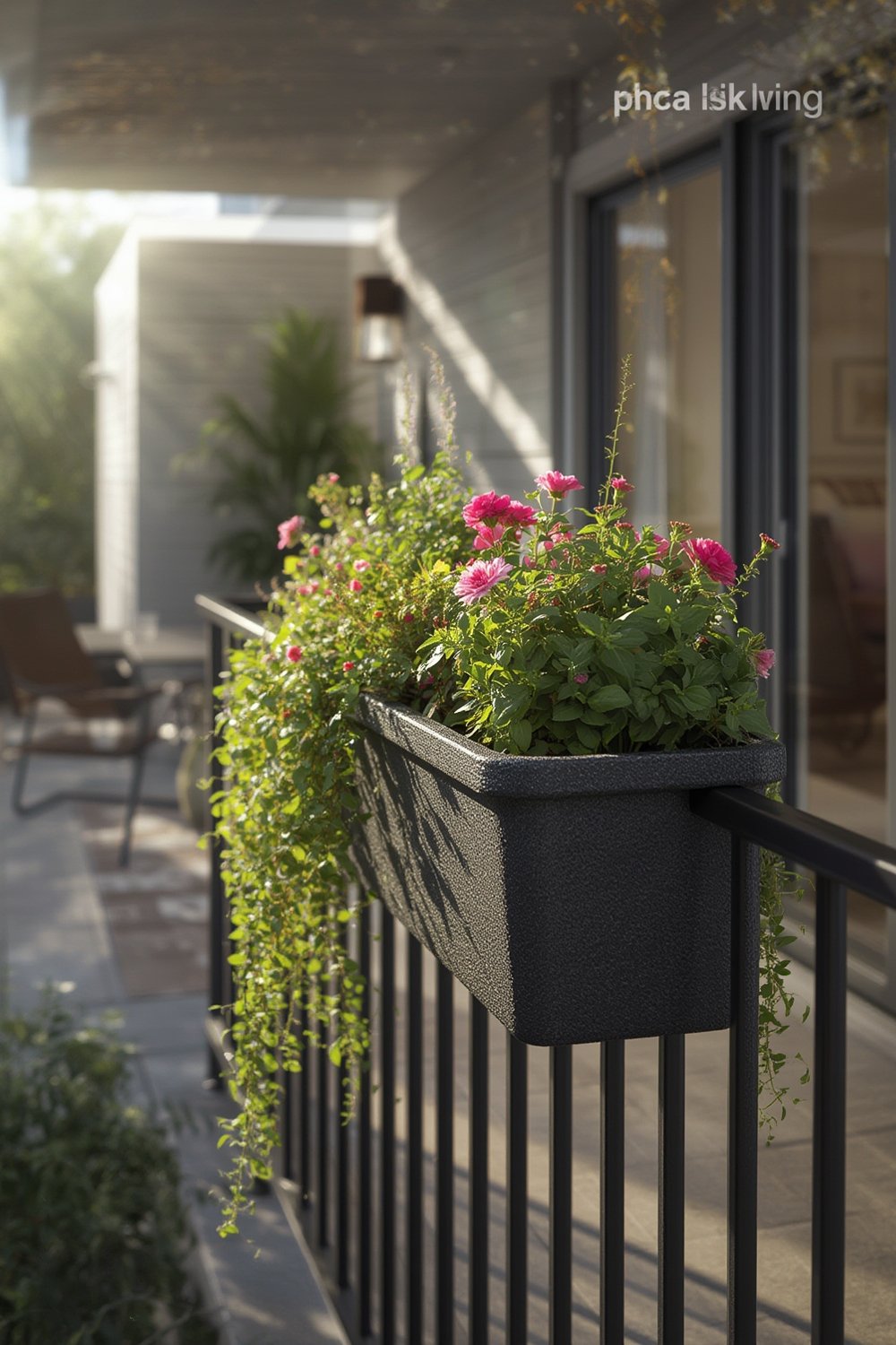 railing planter product view