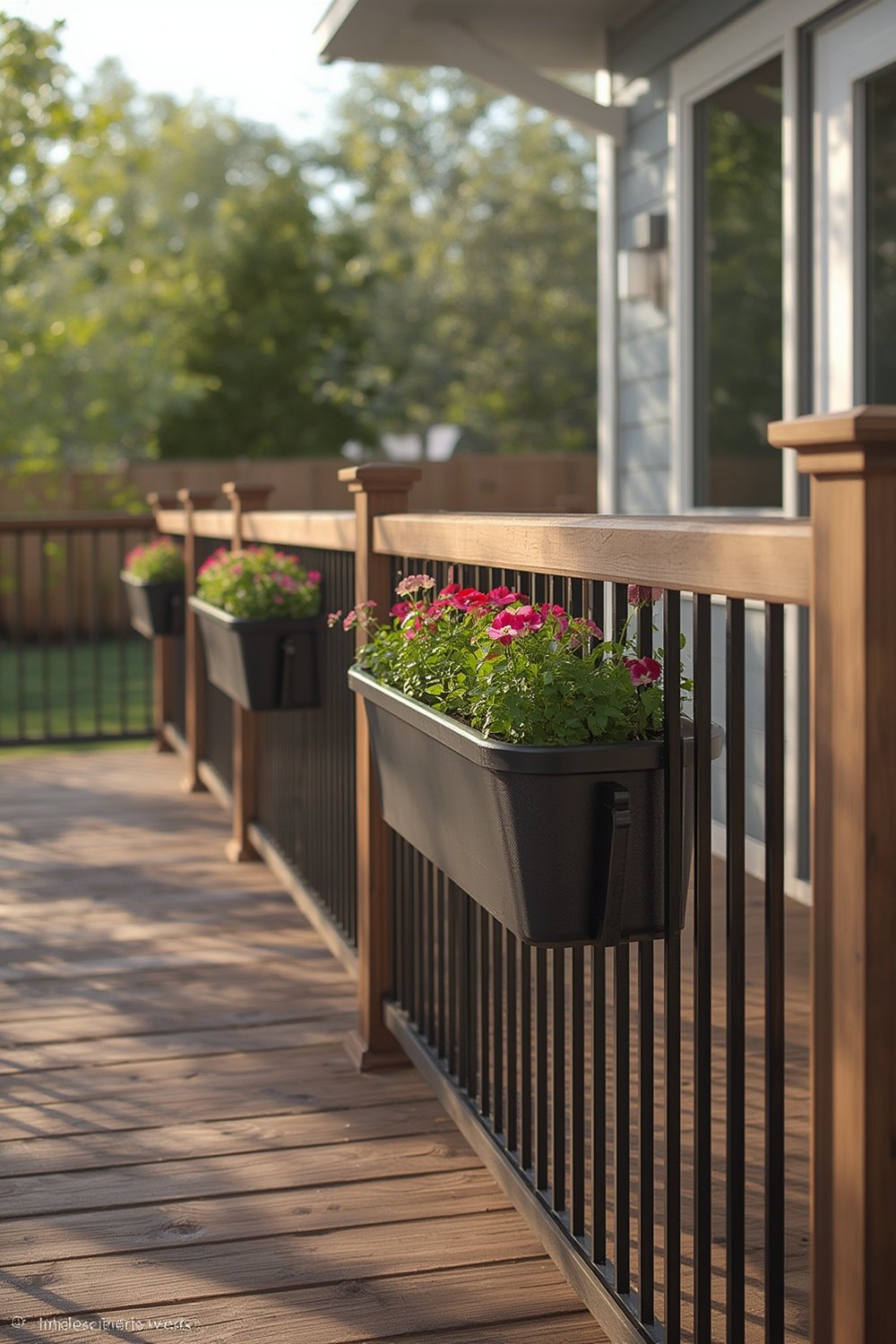 railing planter product view