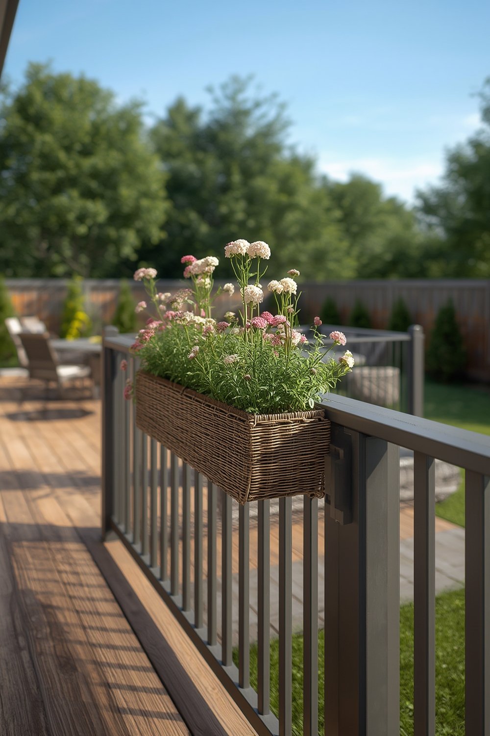 railing planter product view