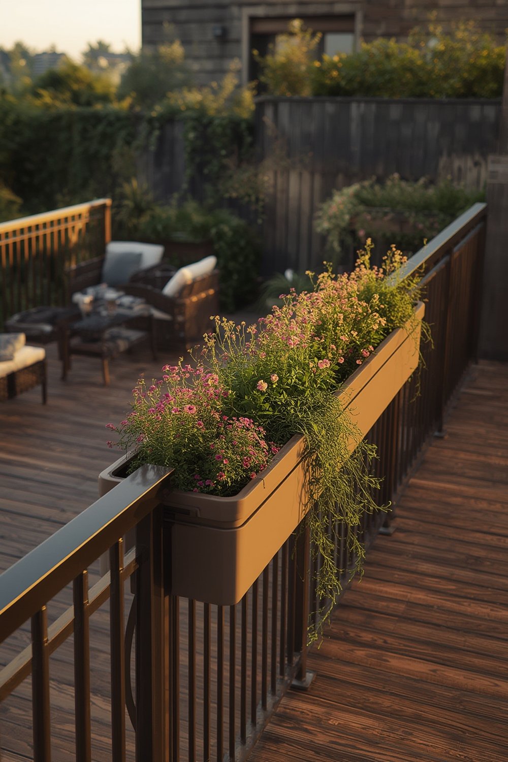 railing planter product view
