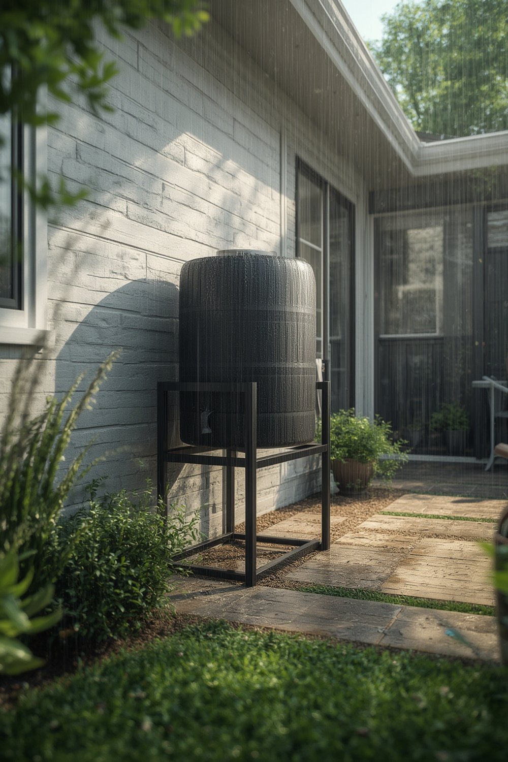 rain barrel product view