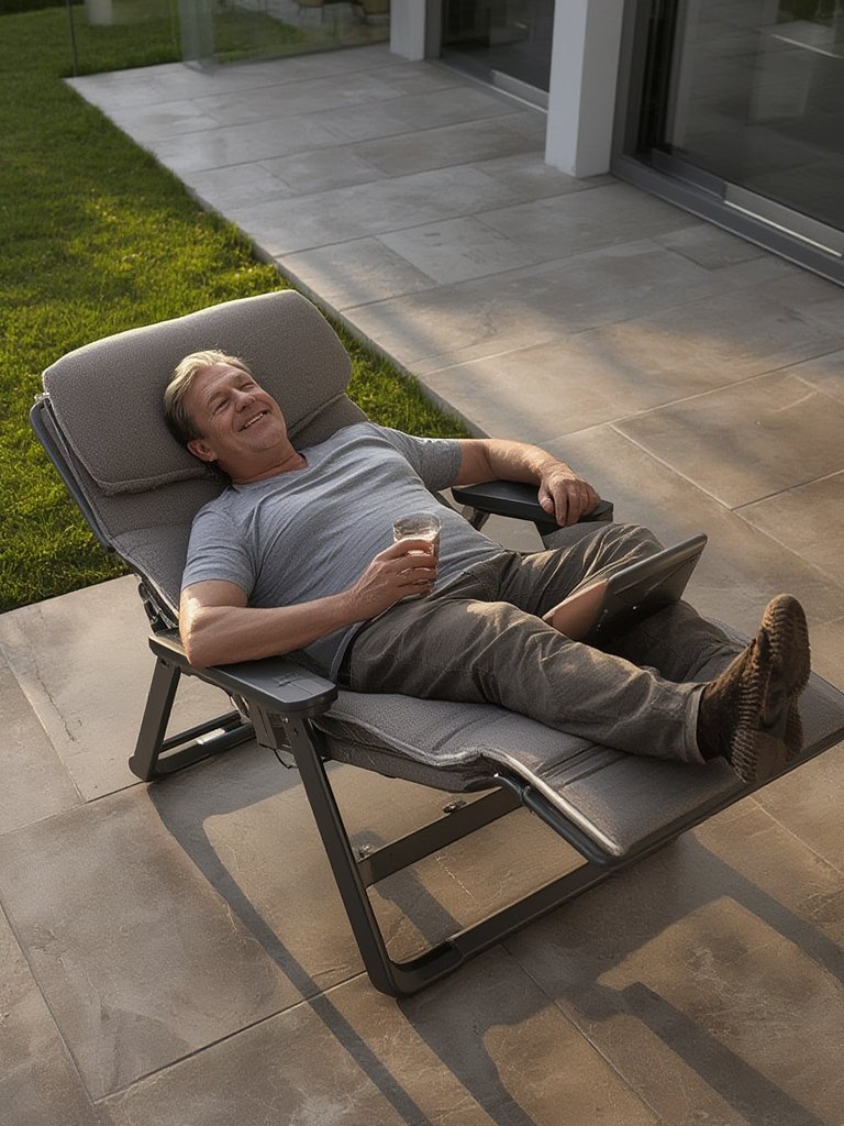 TIMBER RIDGE Oversized Zero Gravity Chair Review: Worth It? 2 zero gravity in action