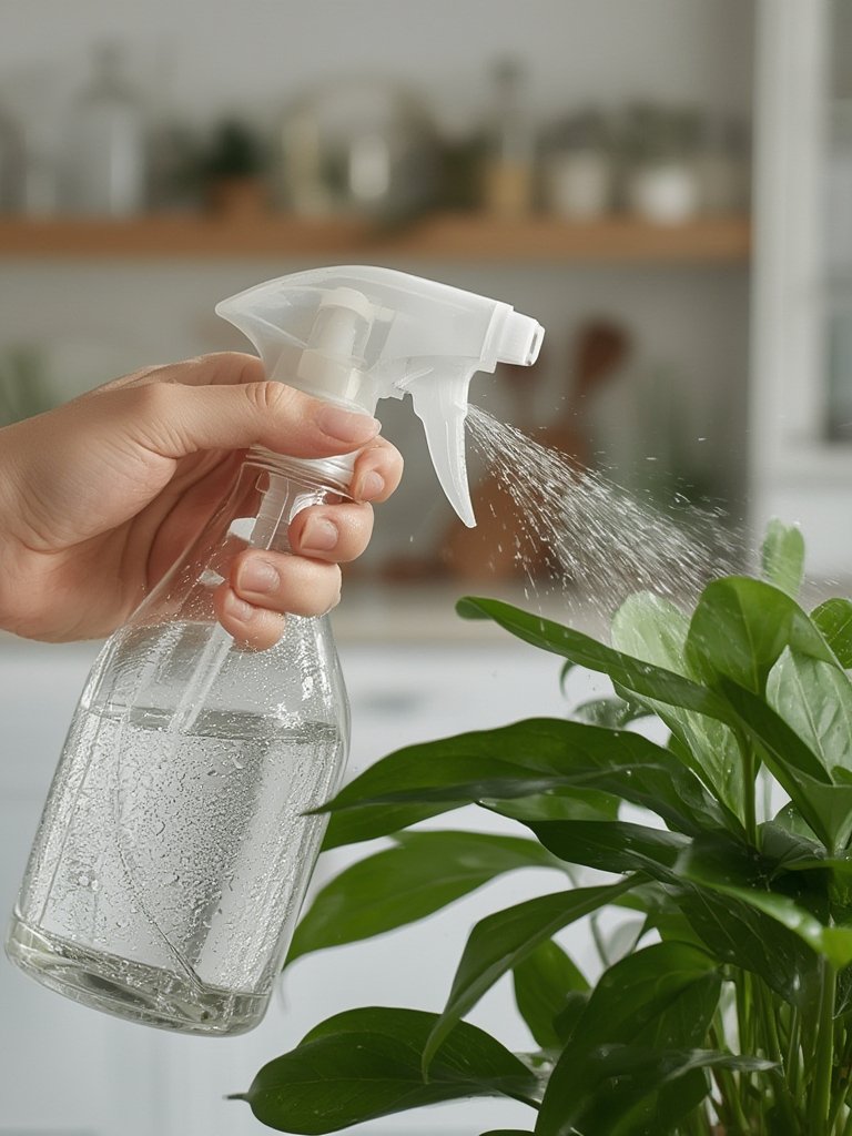 glass spray in action