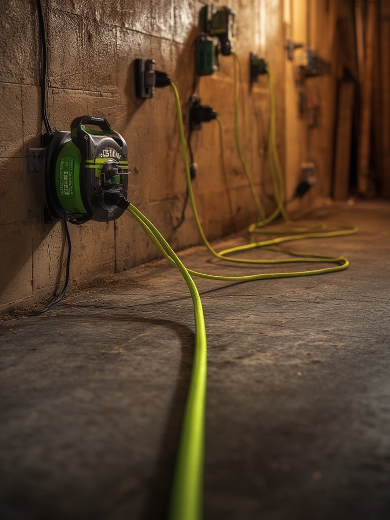 extension reel in action