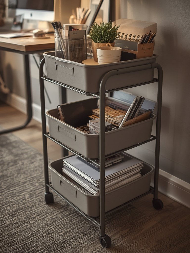 utility cart in action