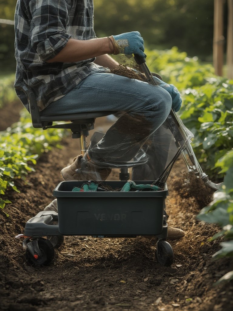 garden seat in action