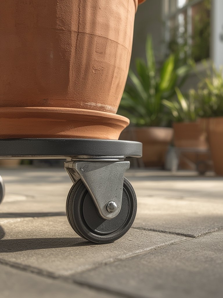 plant caddy in action