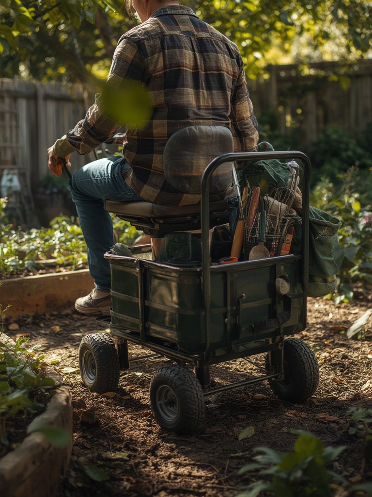 garden cart in action