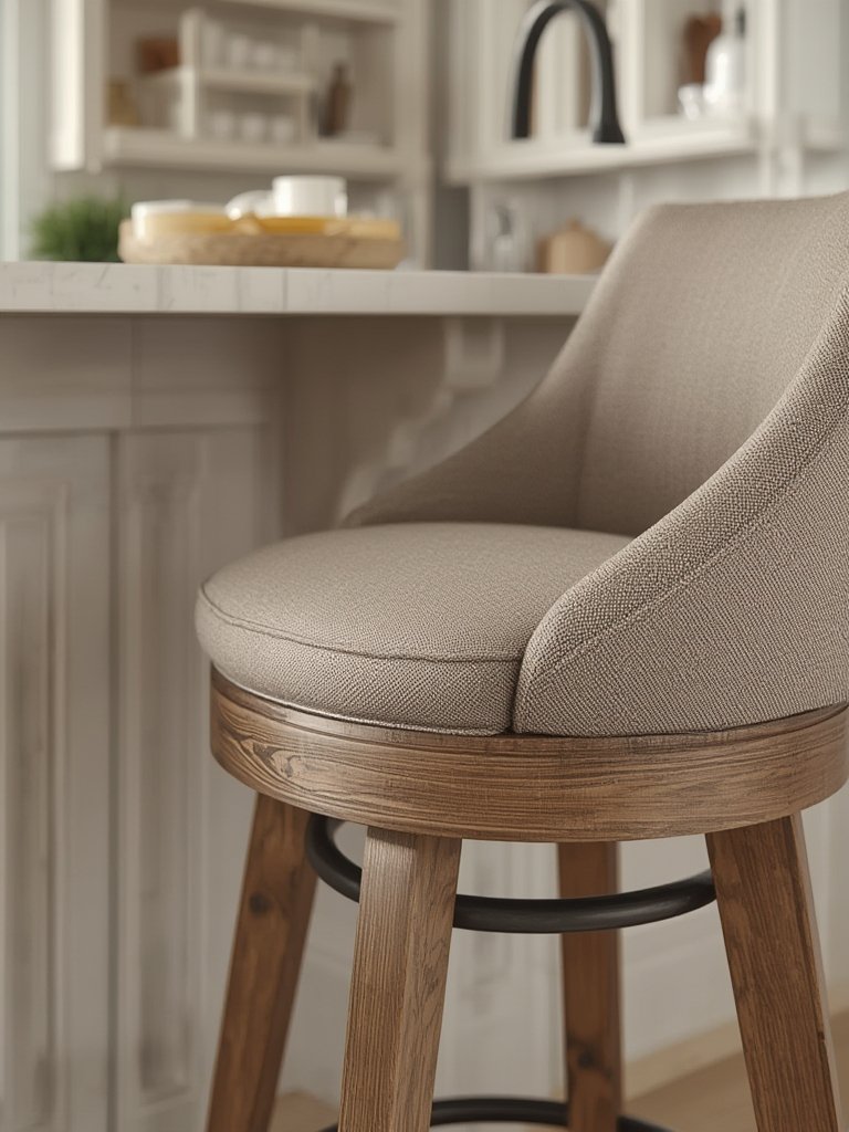 Ashley Valebeck Bar Stool Review: Good for Kitchen Islands? 2 swivel barstool in action