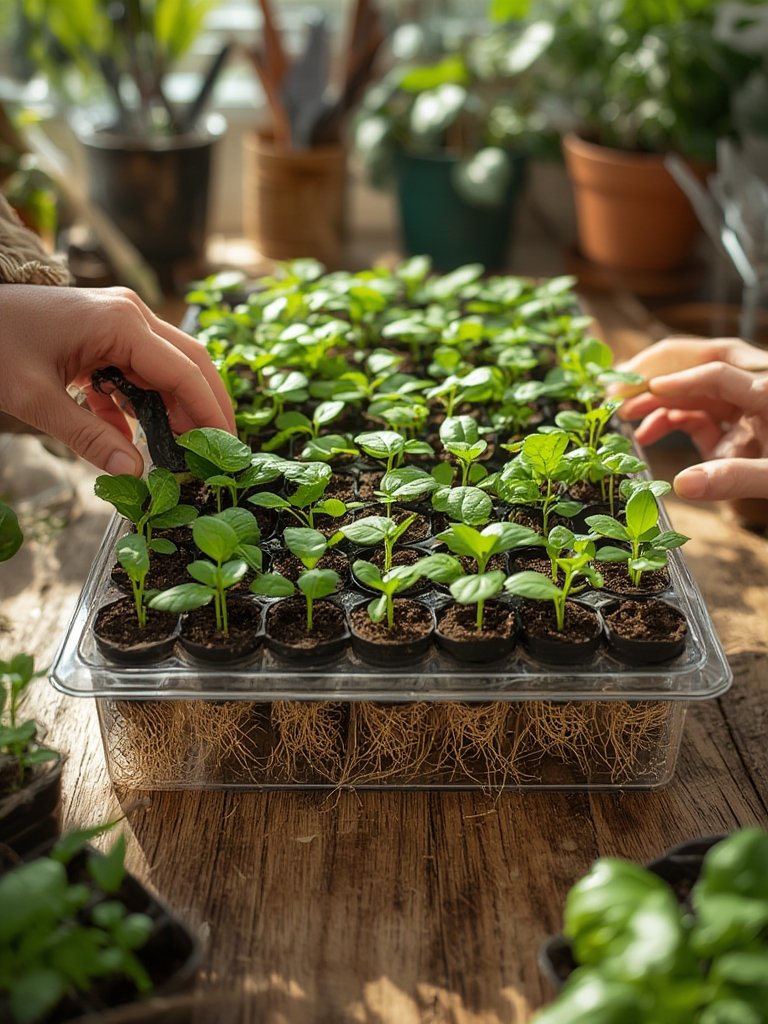 seed starter in action