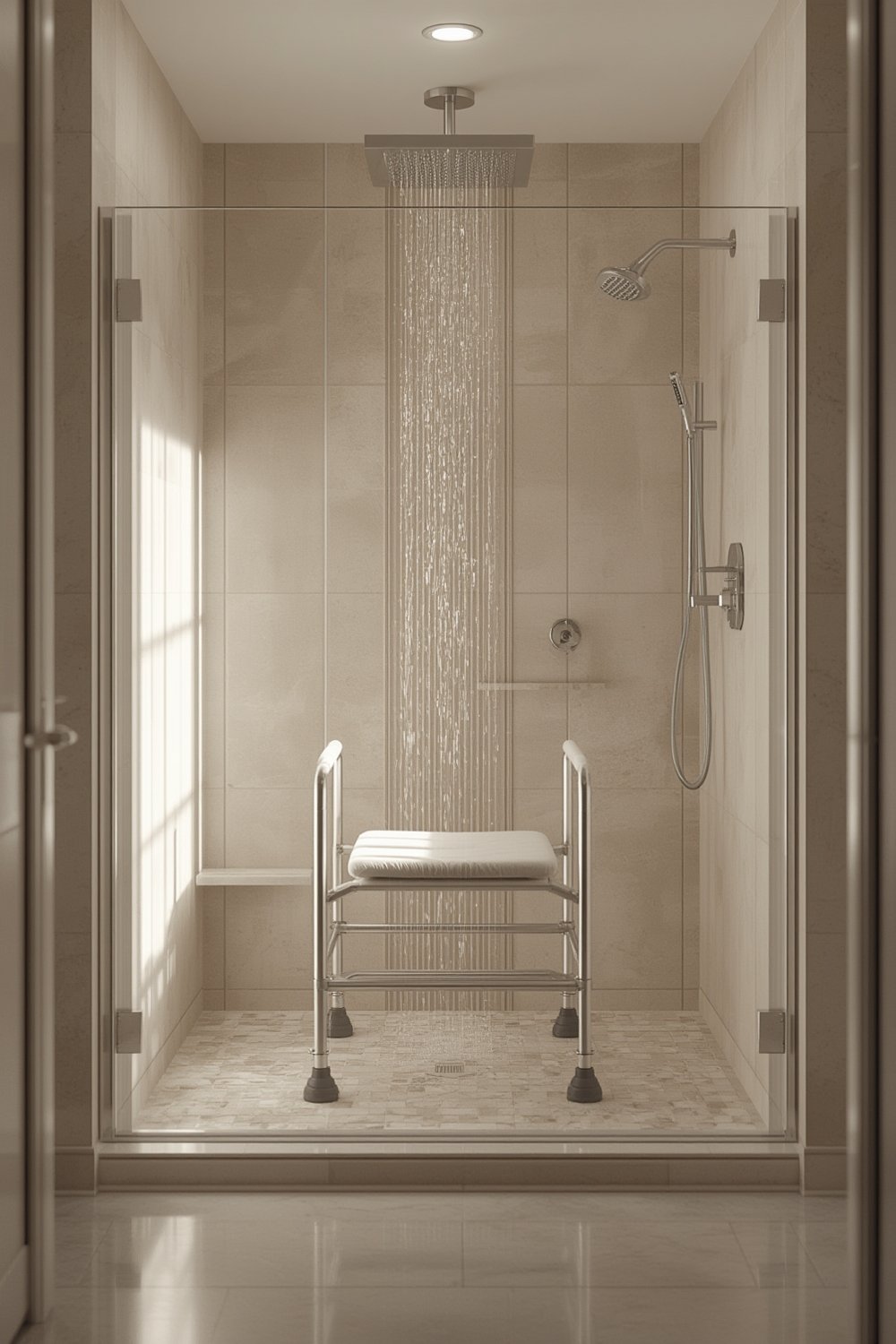 HOMLAND Shower Chair Review: 400-lb Capacity, Height Adjust, Setup (2026) 1 shower chair product view