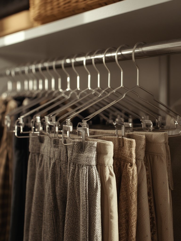 pants hangers in action