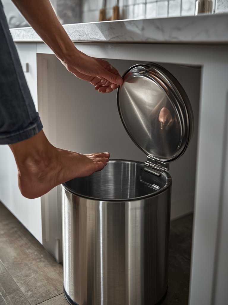 Stainless Trashcan: 7 Ultimate Checklist For Best Small Kitchens 2026 2 stainless trashcan in action
