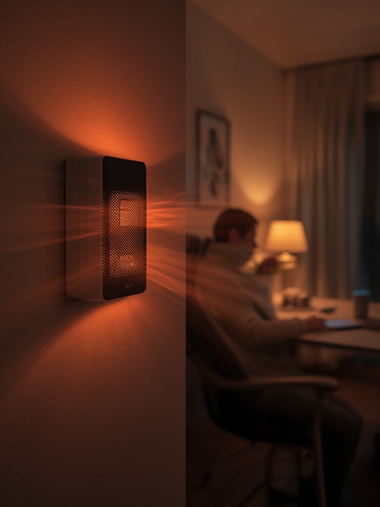 wall heater in action