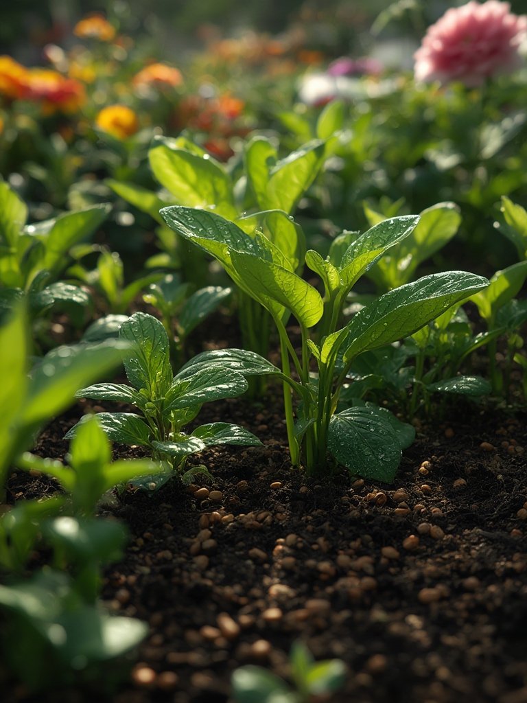 plant fertilizer in action