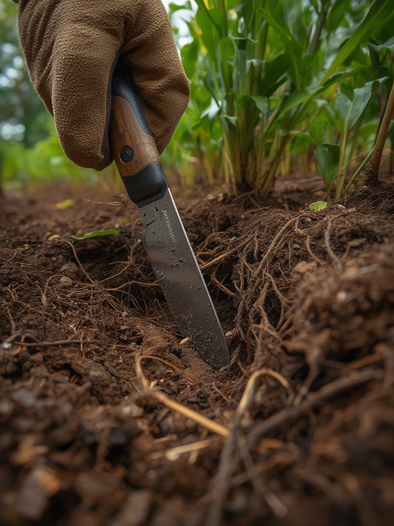 root knife in action