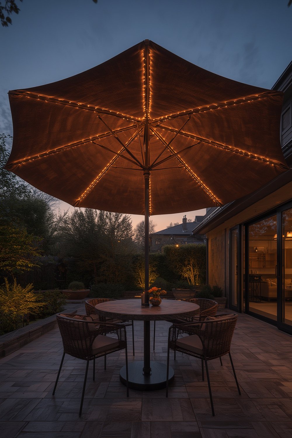 ABCCANOPY 11FT Solar LED Patio Umbrella Worth It for Evening Patio Use? 1 solar umbrella product view